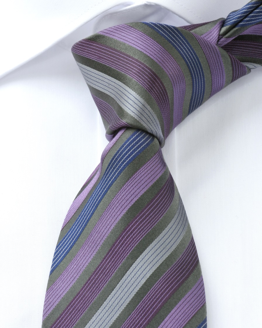 Extralange Eterna Krawatte | Lang 68 Hemden cm ETERNA + und 72 Olymp lila-grau Extra gestreift