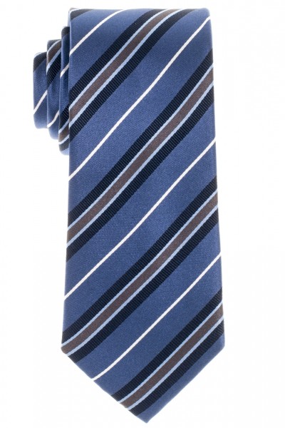 Gestreifte in Extra | blau und cm 72 Hemden Eterna Krawatte weiß grau-braun + Olymp 68 marine ETERNA und Lang